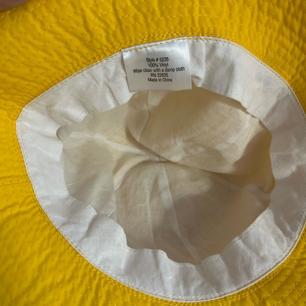 Totes Sunny Yellow Bucket Hat NWOT - Picture 3 of 5